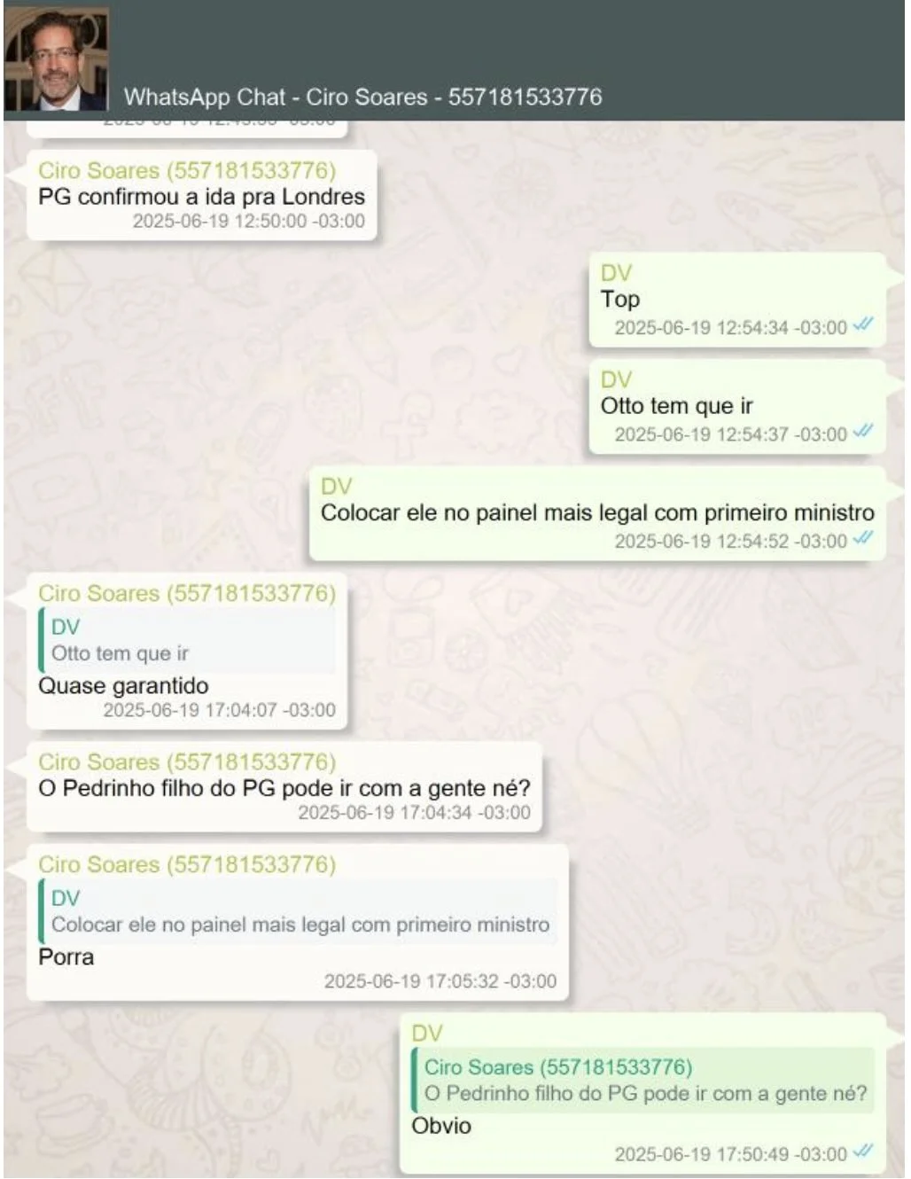 Ciro informa que 