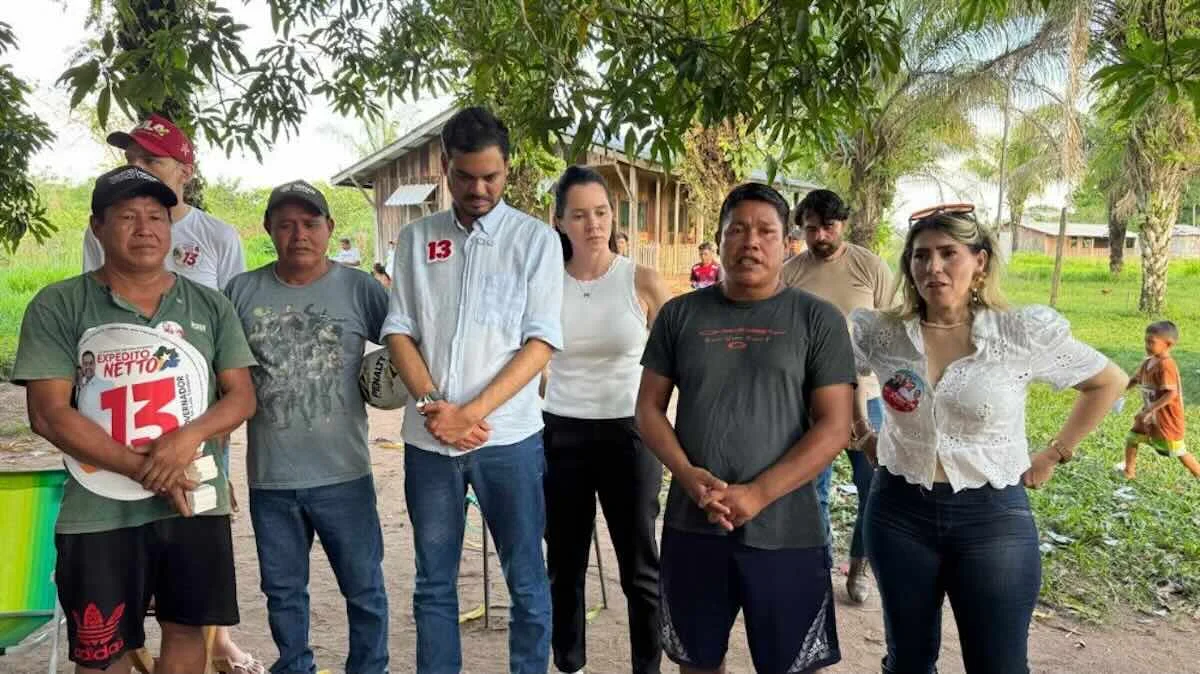 Expedito Netto visita indígenas em Guajará