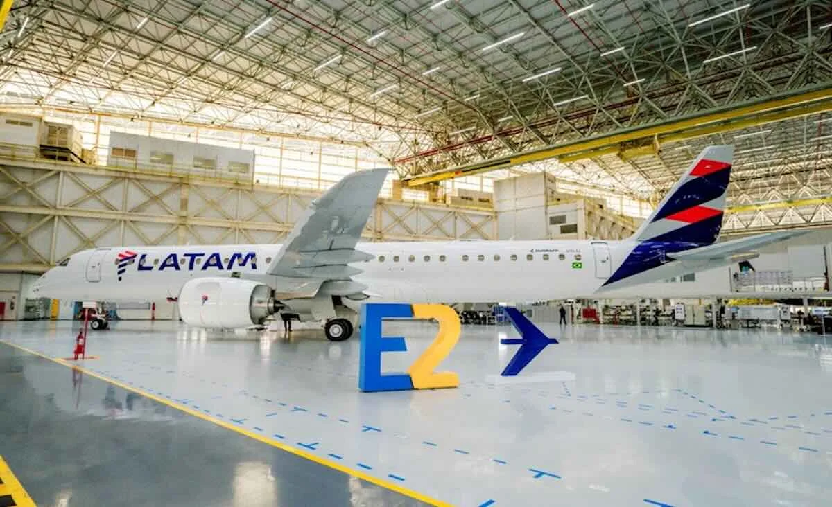 Embraer entrega primeiro E195-E2 à Latam em negócio de R$ 11 bi
