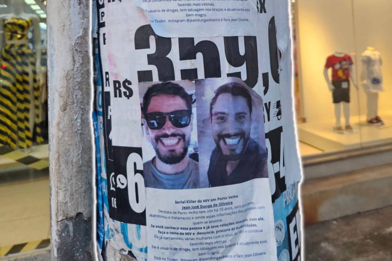 Vítimas colam cartazes contra dentista acusado de propagar HIV em PVH